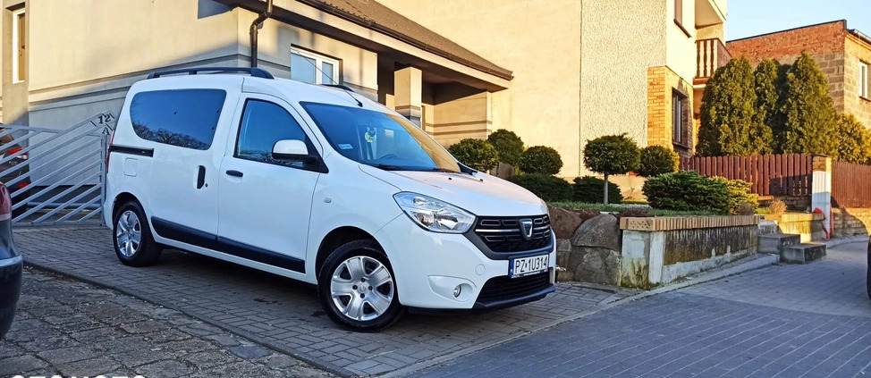 Dacia Dokker cena 27900 przebieg: 204500, rok produkcji 2018 z Buk małe 466